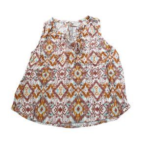 Love stitch printed tank top size large